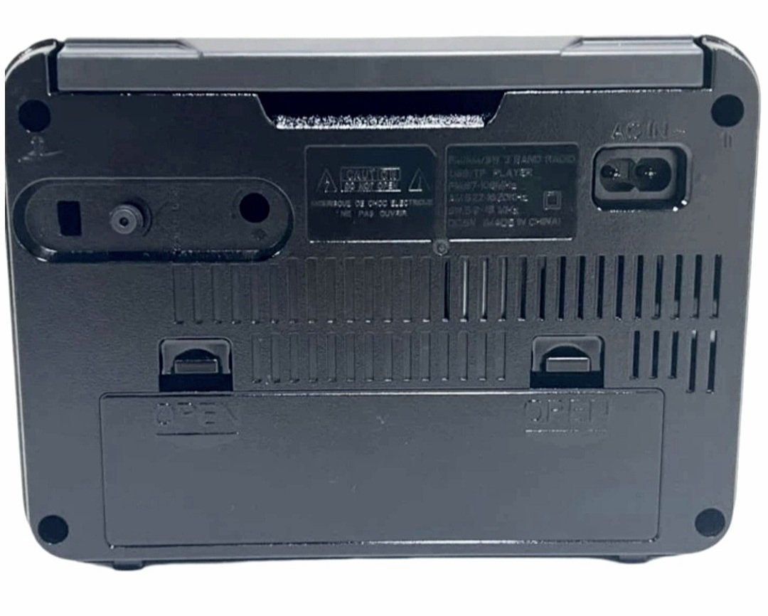 Rádio Portátil AM_FM_PENDRIVE - Kapbom- KA_8705_Preto - Imagem 3